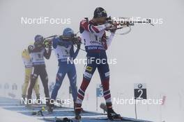 07.01.2018, Oberhof, Germany (GER): Lukas Hofer (ITA), Henrik L'abee-Lund (NOR), (l-r) -  IBU world cup biathlon, relay men, Oberhof (GER). www.nordicfocus.com. © Manzoni/NordicFocus. Every downloaded picture is fee-liable.