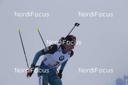 07.01.2018, Oberhof, Germany (GER): Quentin Fillon Maillet (FRA) -  IBU world cup biathlon, relay men, Oberhof (GER). www.nordicfocus.com. © Manzoni/NordicFocus. Every downloaded picture is fee-liable.