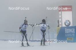 07.01.2018, Oberhof, Germany (GER): Thierry Langer (BEL), Tom Lahaye-Goffart (BEL), (l-r) -  IBU world cup biathlon, relay men, Oberhof (GER). www.nordicfocus.com. © Manzoni/NordicFocus. Every downloaded picture is fee-liable.