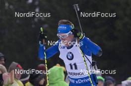 05.01.2018, Oberhof, Germany (GER): Lukas Hofer (ITA) -  IBU world cup biathlon, sprint men, Oberhof (GER). www.nordicfocus.com. © Manzoni/NordicFocus. Every downloaded picture is fee-liable.