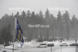 03.01.2018, Oberhof, Germany (GER): Event Feature: Snowstorm over Oberhof -  IBU world cup biathlon, training, Oberhof (GER). www.nordicfocus.com. © Manzoni/NordicFocus. Every downloaded picture is fee-liable.