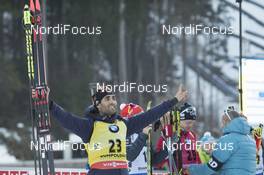 10.01.2018, Ruhpolding, Germany (GER): Martin Fourcade (FRA) -  IBU world cup biathlon, individual men, Ruhpolding (GER). www.nordicfocus.com. © Manzoni/NordicFocus. Every downloaded picture is fee-liable.
