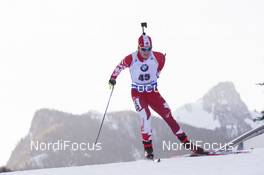 10.01.2018, Ruhpolding, Germany (GER): Scott Gow (CAN) -  IBU world cup biathlon, individual men, Ruhpolding (GER). www.nordicfocus.com. © Manzoni/NordicFocus. Every downloaded picture is fee-liable.