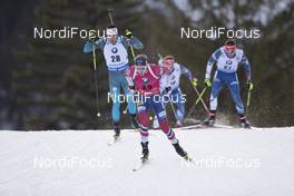 10.01.2018, Ruhpolding, Germany (GER): Quentin Fillon Maillet (FRA), Johannes Thingnes Boe (NOR), Michal Krcmar (CZE), (l-r) -  IBU world cup biathlon, individual men, Ruhpolding (GER). www.nordicfocus.com. © Manzoni/NordicFocus. Every downloaded picture is fee-liable.