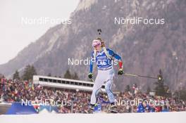 11.01.2018, Ruhpolding, Germany (GER): Suvi Minkkinen (FIN) -  IBU world cup biathlon, individual women, Ruhpolding (GER). www.nordicfocus.com. © Manzoni/NordicFocus. Every downloaded picture is fee-liable.