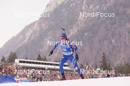 11.01.2018, Ruhpolding, Germany (GER): Lisa Vittozzi (ITA) -  IBU world cup biathlon, individual women, Ruhpolding (GER). www.nordicfocus.com. © Manzoni/NordicFocus. Every downloaded picture is fee-liable.