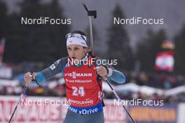 14.01.2018, Ruhpolding, Germany (GER): Celia Aymonier (FRA) -  IBU world cup biathlon, mass women, Ruhpolding (GER). www.nordicfocus.com. © Manzoni/NordicFocus. Every downloaded picture is fee-liable.
