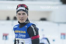 12.01.2018, Ruhpolding, Germany (GER): Joscha Burkhalter (SUI) -  IBU world cup biathlon, relay men, Ruhpolding (GER). www.nordicfocus.com. © Manzoni/NordicFocus. Every downloaded picture is fee-liable.