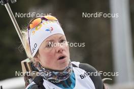 13.01.2018, Ruhpolding, Germany (GER): Marie Dorin (FRA) -  IBU world cup biathlon, relay women, Ruhpolding (GER). www.nordicfocus.com. © Manzoni/NordicFocus. Every downloaded picture is fee-liable.