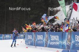 13.01.2018, Ruhpolding, Germany (GER): Nicole Gontier (ITA) -  IBU world cup biathlon, relay women, Ruhpolding (GER). www.nordicfocus.com. © Manzoni/NordicFocus. Every downloaded picture is fee-liable.