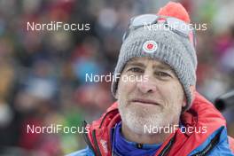 13.01.2018, Ruhpolding, Germany (GER): Sean Mccann (USA), coach team USA -  IBU world cup biathlon, relay women, Ruhpolding (GER). www.nordicfocus.com. © Manzoni/NordicFocus. Every downloaded picture is fee-liable.