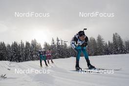 21.01.2018, Antholz, Italy (ITA): Simon Desthieux (FRA), Simon Fourcade (FRA) -  IBU world cup biathlon, mass men, Antholz (ITA). www.nordicfocus.com. © Manzoni/NordicFocus. Every downloaded picture is fee-liable.