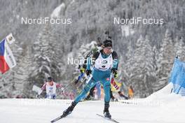 21.01.2018, Antholz, Italy (ITA): Simon Desthieux (FRA) -  IBU world cup biathlon, mass men, Antholz (ITA). www.nordicfocus.com. © Manzoni/NordicFocus. Every downloaded picture is fee-liable.