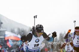 21.01.2018, Antholz, Italy (ITA): Antonin Guigonnat (FRA) -  IBU world cup biathlon, mass men, Antholz (ITA). www.nordicfocus.com. © Manzoni/NordicFocus. Every downloaded picture is fee-liable.