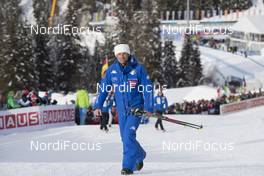 20.01.2018, Antholz, Italy (ITA): Patrick Oberegger (ITA) coach Team Italy -  IBU world cup biathlon, pursuit men, Antholz (ITA). www.nordicfocus.com. © Manzoni/NordicFocus. Every downloaded picture is fee-liable.