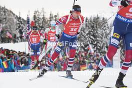 20.01.2018, Antholz, Italy (ITA): Erlend Bjoentegaard (NOR) -  IBU world cup biathlon, pursuit men, Antholz (ITA). www.nordicfocus.com. © Manzoni/NordicFocus. Every downloaded picture is fee-liable.
