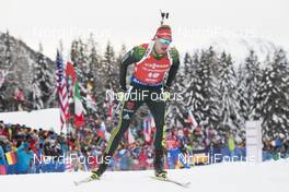 20.01.2018, Antholz, Italy (ITA): Johannes Kuehn (GER) -  IBU world cup biathlon, pursuit men, Antholz (ITA). www.nordicfocus.com. © Manzoni/NordicFocus. Every downloaded picture is fee-liable.