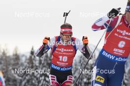 20.01.2018, Antholz, Italy (ITA): Simon Eder (AUT) -  IBU world cup biathlon, pursuit men, Antholz (ITA). www.nordicfocus.com. © Manzoni/NordicFocus. Every downloaded picture is fee-liable.