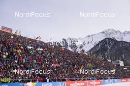 20.01.2018, Antholz, Italy (ITA): Event Feature: Full packed grand stand -  IBU world cup biathlon, pursuit women, Antholz (ITA). www.nordicfocus.com. © Manzoni/NordicFocus. Every downloaded picture is fee-liable.