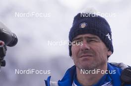 19.01.2018, Antholz, Italy (ITA): Patrick Favre (ITA), coach team Italy -  IBU world cup biathlon, sprint men, Antholz (ITA). www.nordicfocus.com. © Manzoni/NordicFocus. Every downloaded picture is fee-liable.