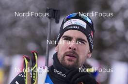 19.01.2018, Antholz, Italy (ITA): Mario Dolder (SUI) -  IBU world cup biathlon, sprint men, Antholz (ITA). www.nordicfocus.com. © Manzoni/NordicFocus. Every downloaded picture is fee-liable.