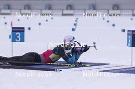 19.01.2018, Antholz, Italy (ITA): Martin Fourcade (FRA) -  IBU world cup biathlon, sprint men, Antholz (ITA). www.nordicfocus.com. © Manzoni/NordicFocus. Every downloaded picture is fee-liable.