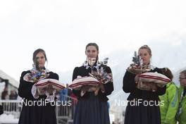 18.01.2018, Antholz, Italy (ITA): Event Feature: Flower Girls -  IBU world cup biathlon, sprint women, Antholz (ITA). www.nordicfocus.com. © Manzoni/NordicFocus. Every downloaded picture is fee-liable.