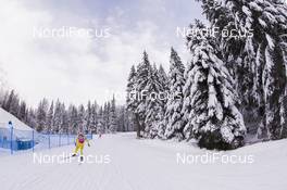 16.01.2018, Antholz, Italy (ITA): Event Feature: Undefined swedish athlete competes on the track -  IBU world cup biathlon, training, Antholz (ITA). www.nordicfocus.com. © Manzoni/NordicFocus. Every downloaded picture is fee-liable.