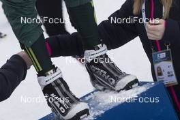 11.03.2018, Kontiolahti, Finland (FIN): Benedikt Doll (GER) - IBU world cup biathlon, mass start men, Kontiolahti (FIN). www.nordicfocus.com. © Manzoni/NordicFocus. Every downloaded picture is fee-liable.