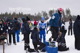 11.03.2018, Kontiolahti, Finland (FIN): Lukas Hofer (ITA), Jakov Fak (SLO), (l-r) - IBU world cup biathlon, mass start men, Kontiolahti (FIN). www.nordicfocus.com. © Manzoni/NordicFocus. Every downloaded picture is fee-liable.