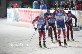 10.03.2018, Kontiolahti, Finland (FIN): Henrik L'abee-Lund (NOR), Tarjei Boe (NOR) -  IBU world cup biathlon, relay mixed, Kontiolahti (FIN). www.nordicfocus.com. © Manzoni/NordicFocus. Every downloaded picture is fee-liable.