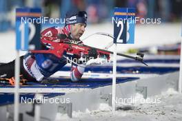 08.03.2018, Kontiolahti, Finland (FIN): Ole Einar Bjoerndalen (NOR) -  IBU world cup biathlon, sprint men, Kontiolahti (FIN). www.nordicfocus.com. © Manzoni/NordicFocus. Every downloaded picture is fee-liable.