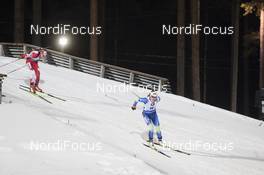 09.03.2018, Kontiolahti, Finland (FIN): Emma Lunder (CAN), Darya Domracheva (BLR), (l-r) -  IBU world cup biathlon, sprint women, Kontiolahti (FIN). www.nordicfocus.com. © Manzoni/NordicFocus. Every downloaded picture is fee-liable.