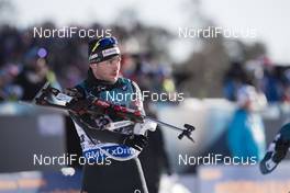 17.03.2018, Oslo, Norway (NOR): Jeremy Finello (SUI) - IBU world cup biathlon, pursuit men, Oslo (NOR). www.nordicfocus.com. © Manzoni/NordicFocus. Every downloaded picture is fee-liable.