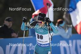 17.03.2018, Oslo, Norway (NOR): Simon Desthieux (FRA) - IBU world cup biathlon, pursuit men, Oslo (NOR). www.nordicfocus.com. © Manzoni/NordicFocus. Every downloaded picture is fee-liable.