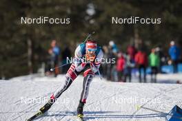 17.03.2018, Oslo, Norway (NOR): Simon Eder (AUT) - IBU world cup biathlon, pursuit men, Oslo (NOR). www.nordicfocus.com. © Manzoni/NordicFocus. Every downloaded picture is fee-liable.