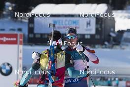 17.03.2018, Oslo, Norway (NOR): Martin Fourcade (FRA), Johannes Thingnes Boe (NOR), (l-r) - IBU world cup biathlon, pursuit men, Oslo (NOR). www.nordicfocus.com. © Manzoni/NordicFocus. Every downloaded picture is fee-liable.