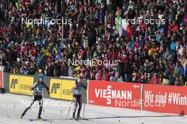 17.03.2018, Oslo, Norway (NOR): Michael Roesch (BEL), Daniel Mesotitsch (AUT), (l-r) - IBU world cup biathlon, pursuit men, Oslo (NOR). www.nordicfocus.com. © Manzoni/NordicFocus. Every downloaded picture is fee-liable.