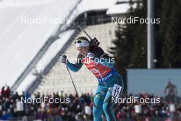 18.03.2018, Oslo, Norway (NOR): Anais Bescond (FRA) - IBU world cup biathlon, pursuit women, Oslo (NOR). www.nordicfocus.com. © Manzoni/NordicFocus. Every downloaded picture is fee-liable.