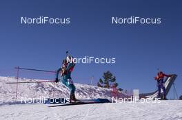 18.03.2018, Oslo, Norway (NOR): HABERT Dorin Habert (FRA) - IBU world cup biathlon, pursuit women, Oslo (NOR). www.nordicfocus.com. © Manzoni/NordicFocus. Every downloaded picture is fee-liable.