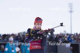 18.03.2018, Oslo, Norway (NOR): Anastasiya Kuzmina (SVK) - IBU world cup biathlon, pursuit women, Oslo (NOR). www.nordicfocus.com. © Manzoni/NordicFocus. Every downloaded picture is fee-liable.