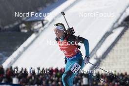 18.03.2018, Oslo, Norway (NOR): Anais Bescond (FRA) - IBU world cup biathlon, pursuit women, Oslo (NOR). www.nordicfocus.com. © Manzoni/NordicFocus. Every downloaded picture is fee-liable.