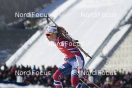 18.03.2018, Oslo, Norway (NOR): Ingrid Landmark Tandrevold (NOR) - IBU world cup biathlon, pursuit women, Oslo (NOR). www.nordicfocus.com. © Manzoni/NordicFocus. Every downloaded picture is fee-liable.