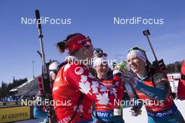 18.03.2018, Oslo, Norway (NOR): Julia Ransom (CAN), Anais Bescond (FRA), (l-r) - IBU world cup biathlon, pursuit women, Oslo (NOR). www.nordicfocus.com. © Manzoni/NordicFocus. Every downloaded picture is fee-liable.