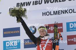18.03.2018, Oslo, Norway (NOR): Darya Domracheva (BLR) - IBU world cup biathlon, pursuit women, Oslo (NOR). www.nordicfocus.com. © Manzoni/NordicFocus. Every downloaded picture is fee-liable.