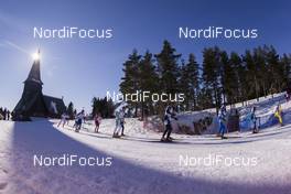 18.03.2018, Oslo, Norway (NOR): Event Feature: Start of the race - IBU world cup biathlon, relay men, Oslo (NOR). www.nordicfocus.com. © Manzoni/NordicFocus. Every downloaded picture is fee-liable.