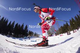 18.03.2018, Oslo, Norway (NOR): Christian Gow (CAN) - IBU world cup biathlon, relay men, Oslo (NOR). www.nordicfocus.com. © Manzoni/NordicFocus. Every downloaded picture is fee-liable.