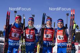 17.03.2018, Oslo, Norway (NOR): Lisa Vittozzi (ITA), Federica Sanfilippo (ITA), Nicole Gontier (ITA), Dorothea Wierer (ITA), (l-r) - IBU world cup biathlon, relay women, Oslo (NOR). www.nordicfocus.com. © Manzoni/NordicFocus. Every downloaded picture is fee-liable.