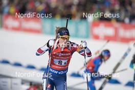 17.03.2018, Oslo, Norway (NOR): Marte Olsbu (NOR) - IBU world cup biathlon, relay women, Oslo (NOR). www.nordicfocus.com. © Manzoni/NordicFocus. Every downloaded picture is fee-liable.