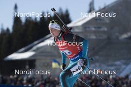 17.03.2018, Oslo, Norway (NOR): Anais Bescond (FRA) - IBU world cup biathlon, relay women, Oslo (NOR). www.nordicfocus.com. © Manzoni/NordicFocus. Every downloaded picture is fee-liable.